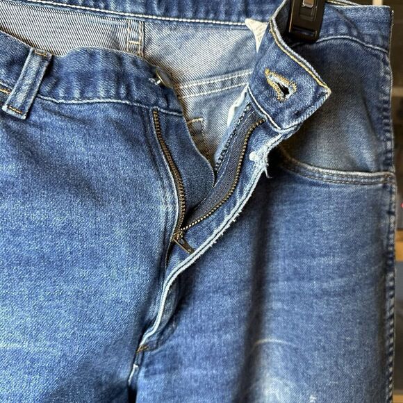 Vintage Wrangler Jeans Mens 34 x 32 Distressed Faded Straight Leg Denim 85900DW - Picture 3 of 8